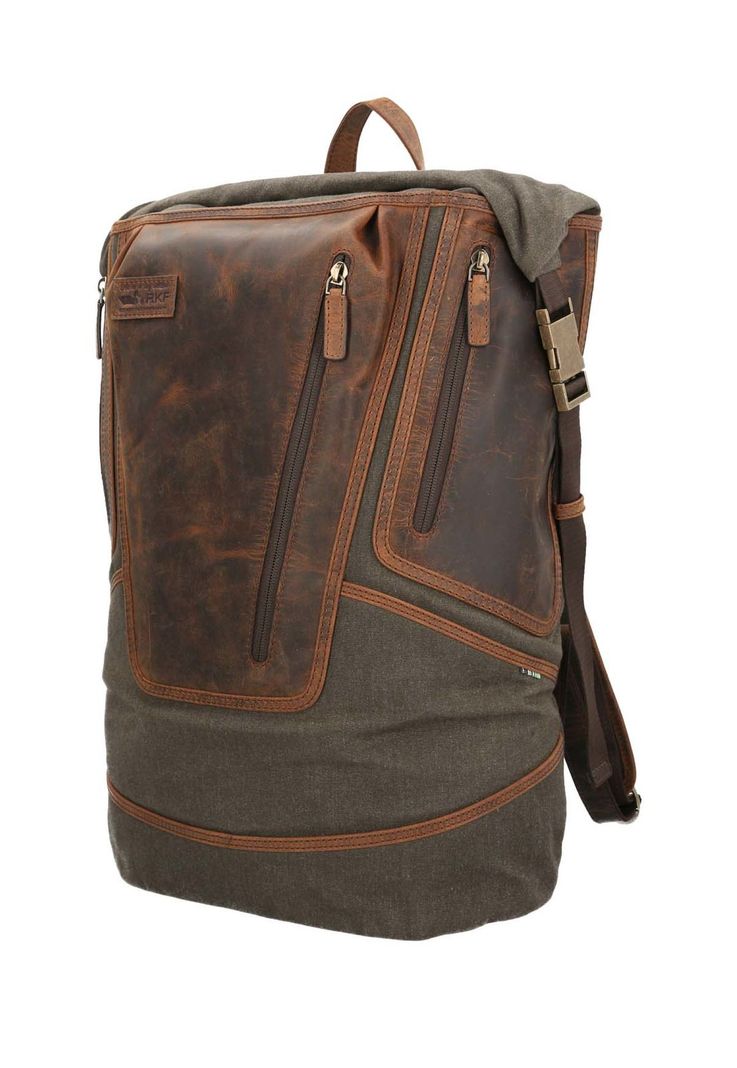 Mochila Wax Hombre Wx Whitfield Back Oliva-1
