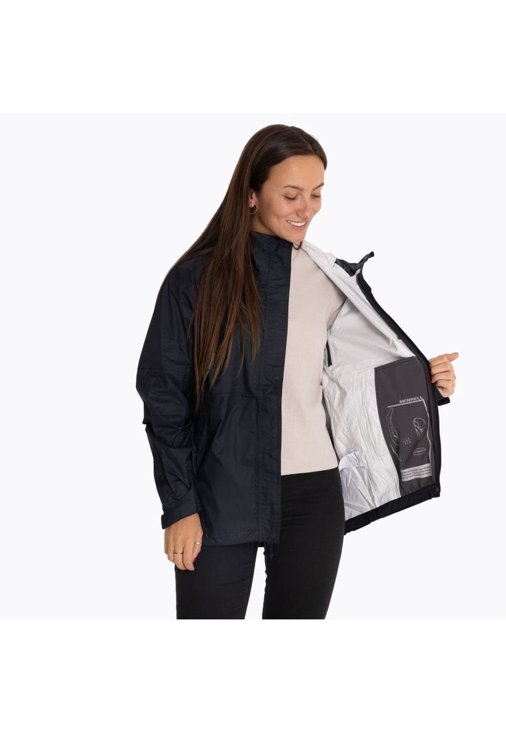 Impermeable Mujer Fallon Rain Shell Negro-1