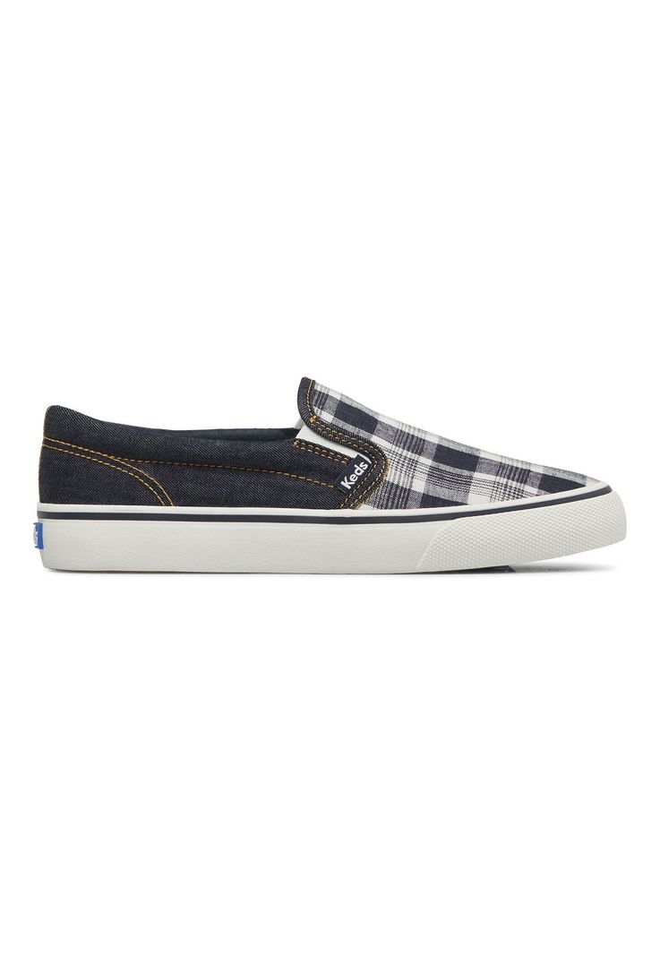 Zapatilla Mujer Jump Kick Slip Denim Blanco -0
