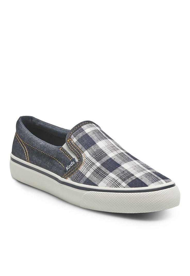 Zapatilla Mujer Jump Kick Slip Denim Blanco -1