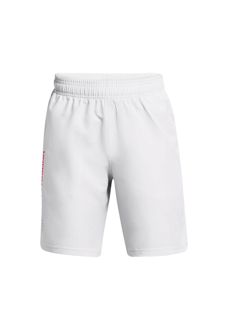 Shorts UA Woven para Niño Gris-0