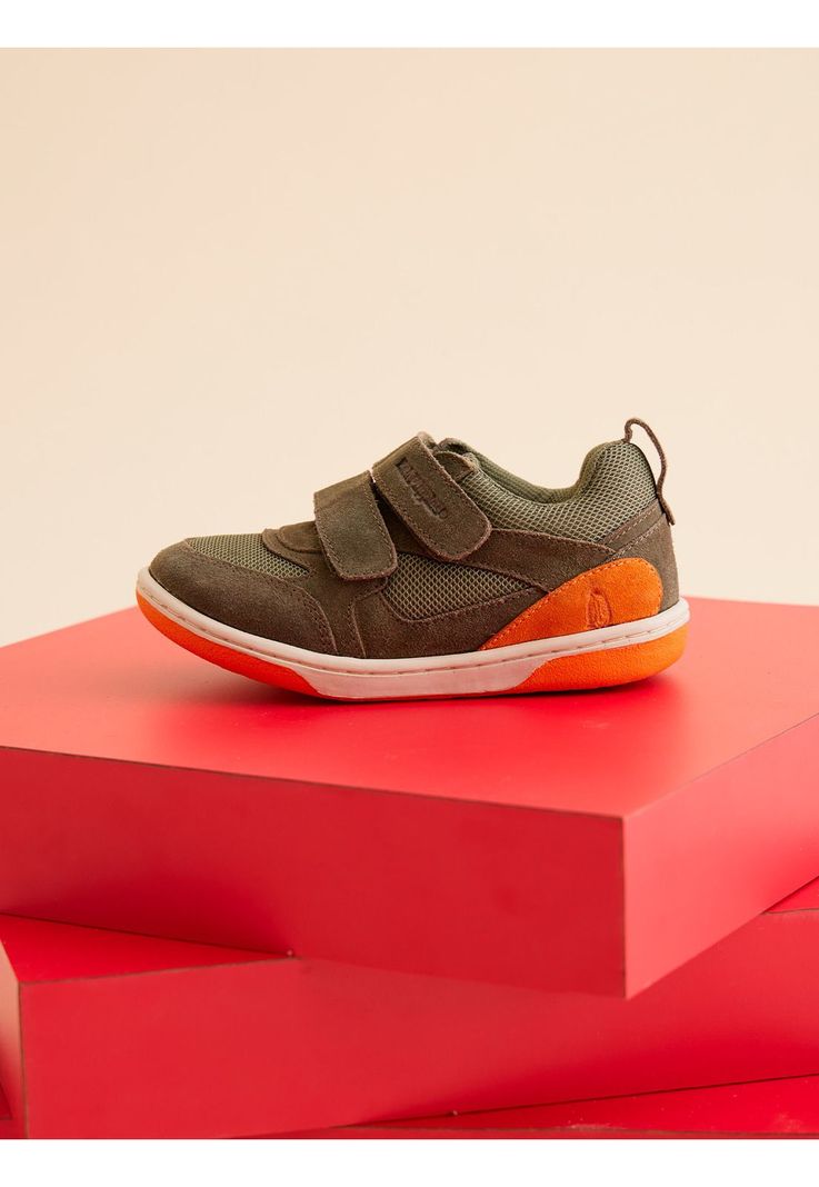 Zapatilla Cuero Verde Niño Lazo Pro  (19-25)-3