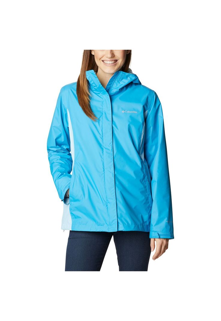 Cortaviento Impermeable Arcadia II Jacket Celeste Mujer-0