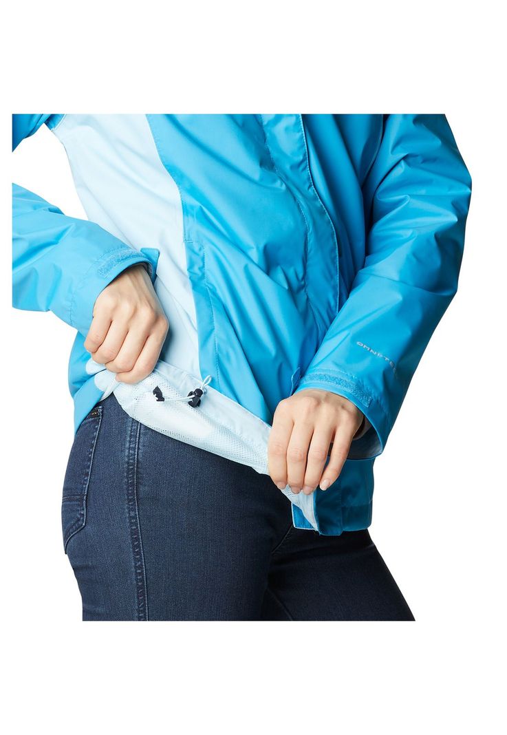 Cortaviento Impermeable Arcadia II Jacket Celeste Mujer-4