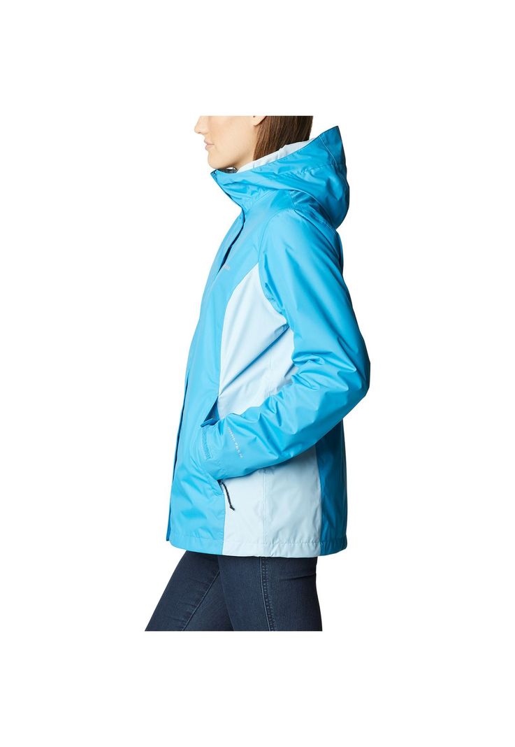 Cortaviento Impermeable Arcadia II Jacket Celeste Mujer-5