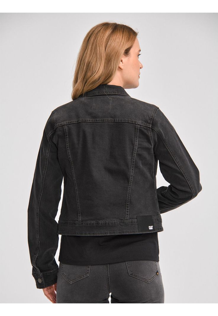 Chaqueta Mujer W Foundation Denim Jacket Gris-3