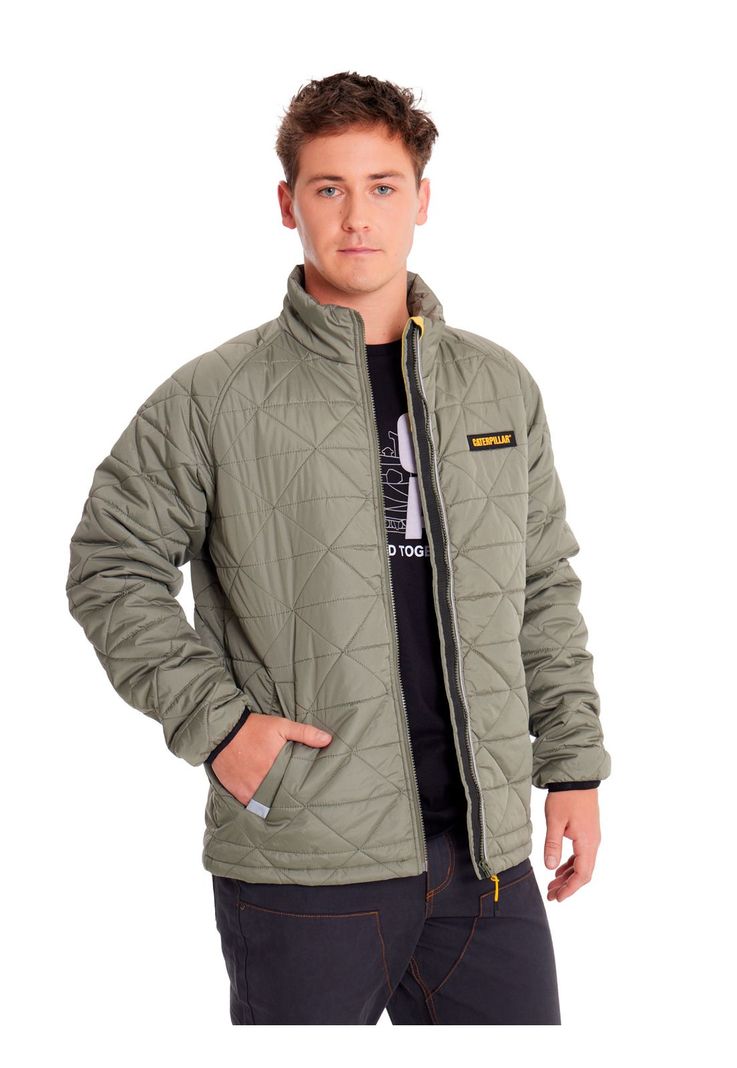 Chaqueta Hombre MW Ins Triangle QuiltedVerde-4
