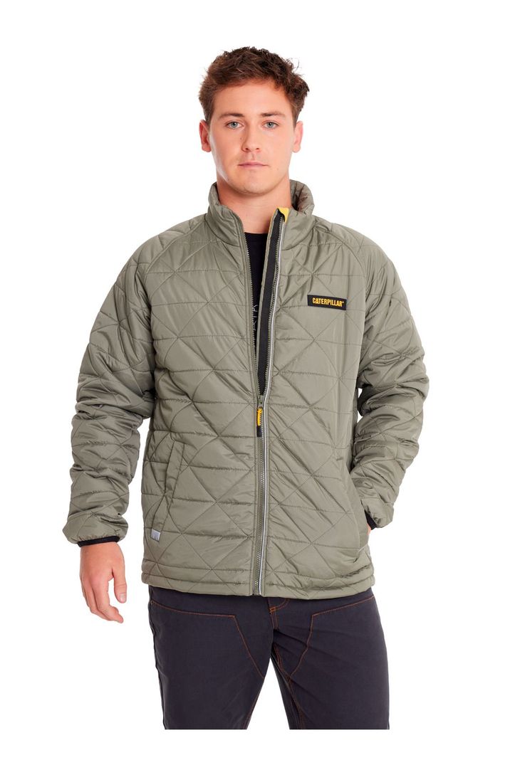Chaqueta Hombre MW Ins Triangle QuiltedVerde-5