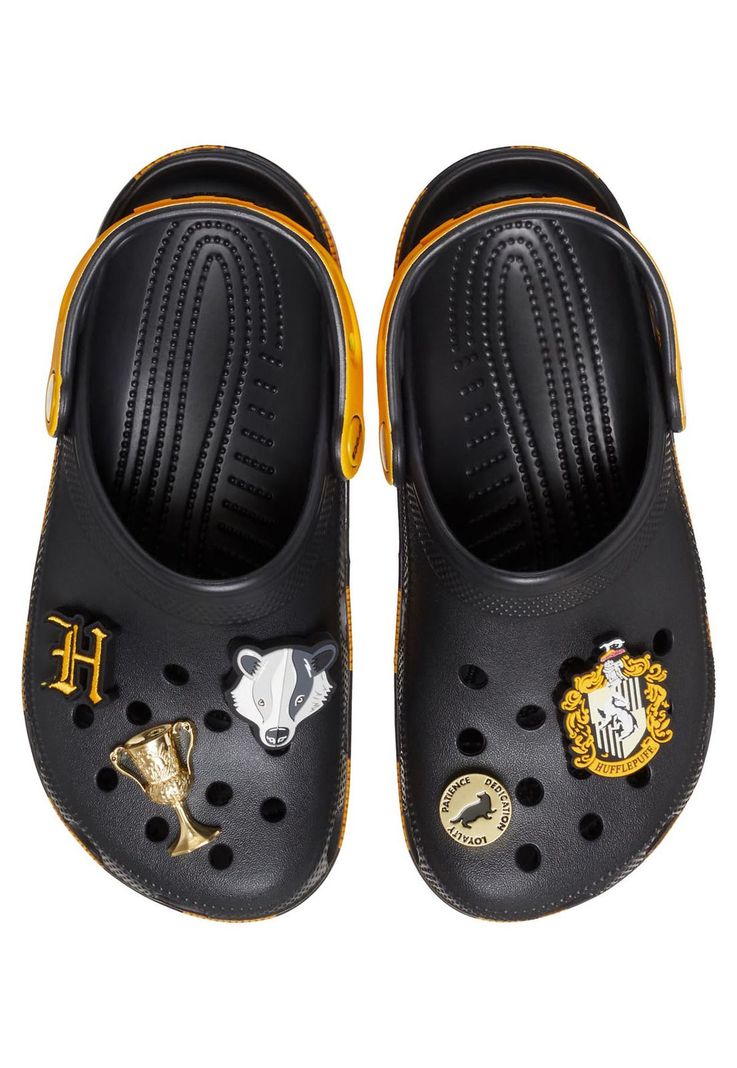 Zueco Mujer Hufflepuff Negro-4