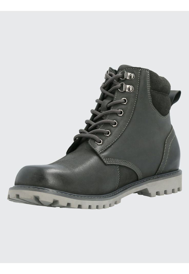 Botín Cuero Hombre Maxwell Gris Oscuro-4