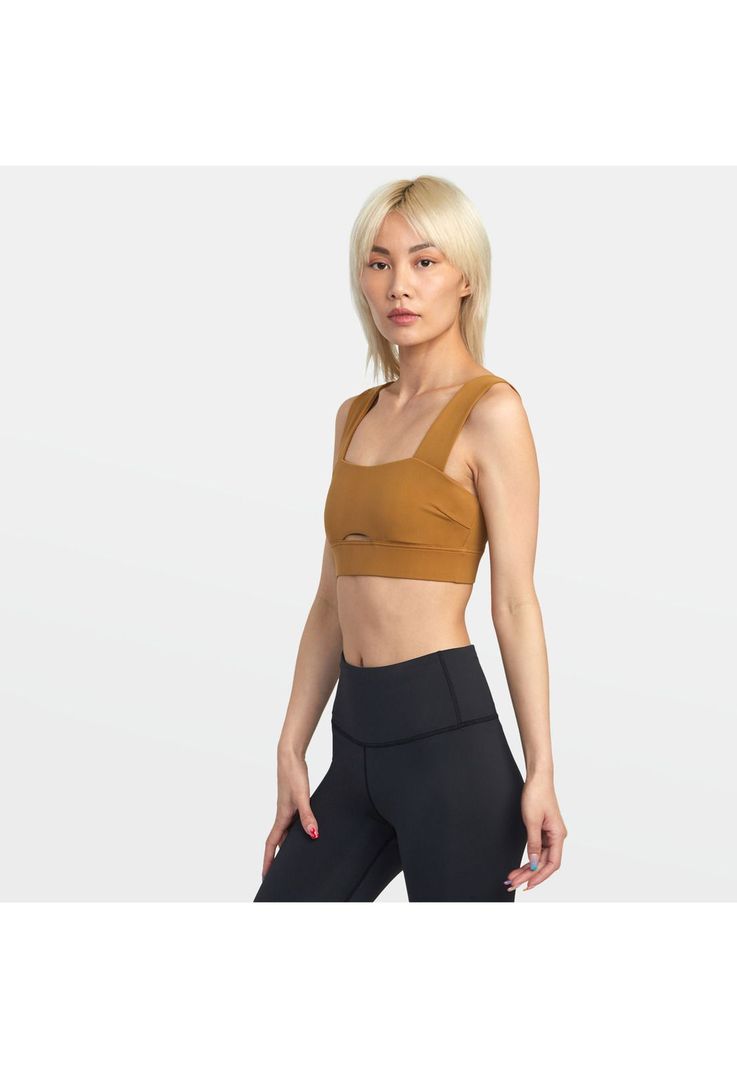 Peto Deportivo Mujer Wide Strap J Tops Mostaza-5