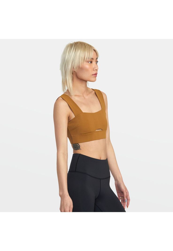 Peto Deportivo Mujer Wide Strap J Tops Mostaza-6