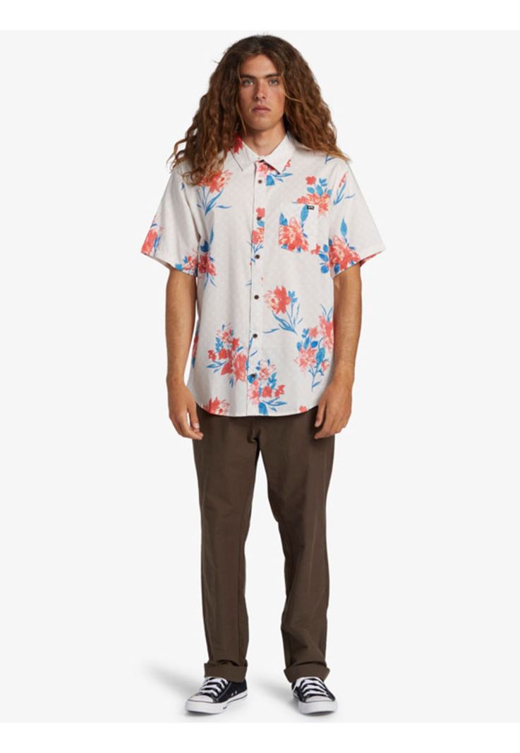 Camisa Hombre Sundays Flower Blanca-1