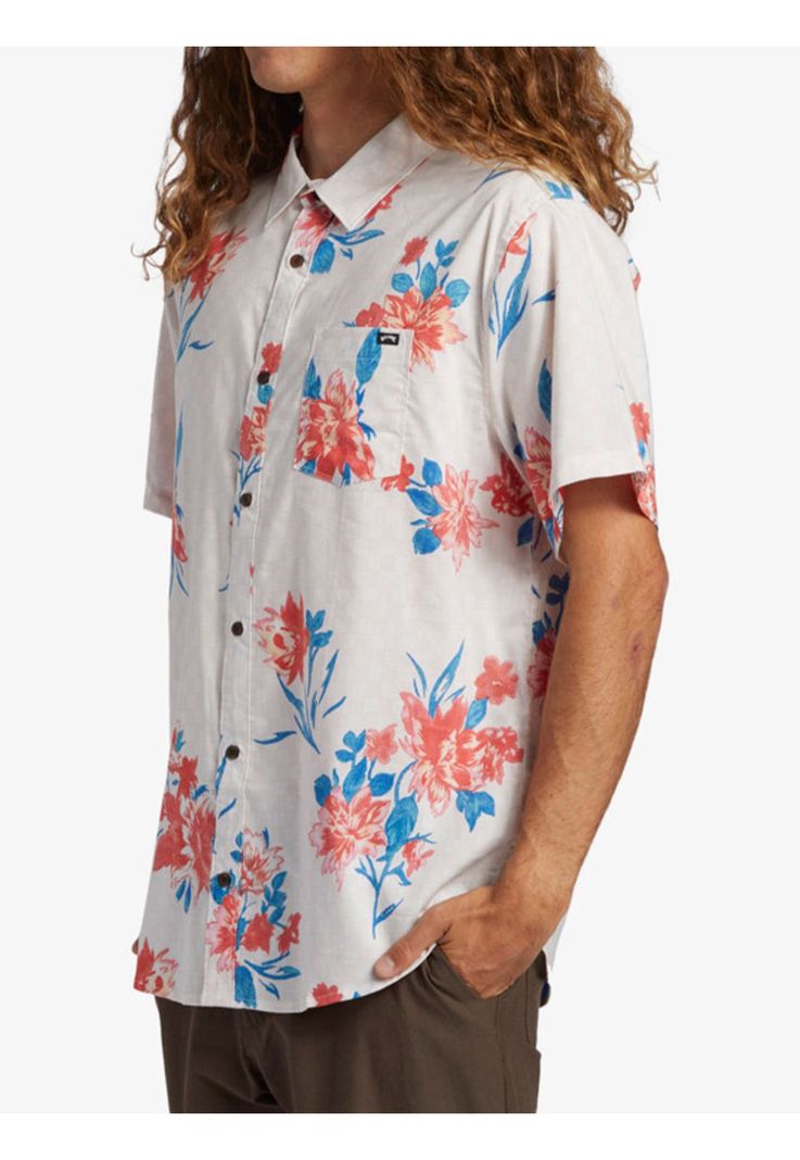 Camisa Hombre Sundays Flower Blanca-3