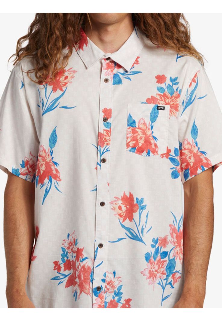 Camisa Hombre Sundays Flower Blanca-4