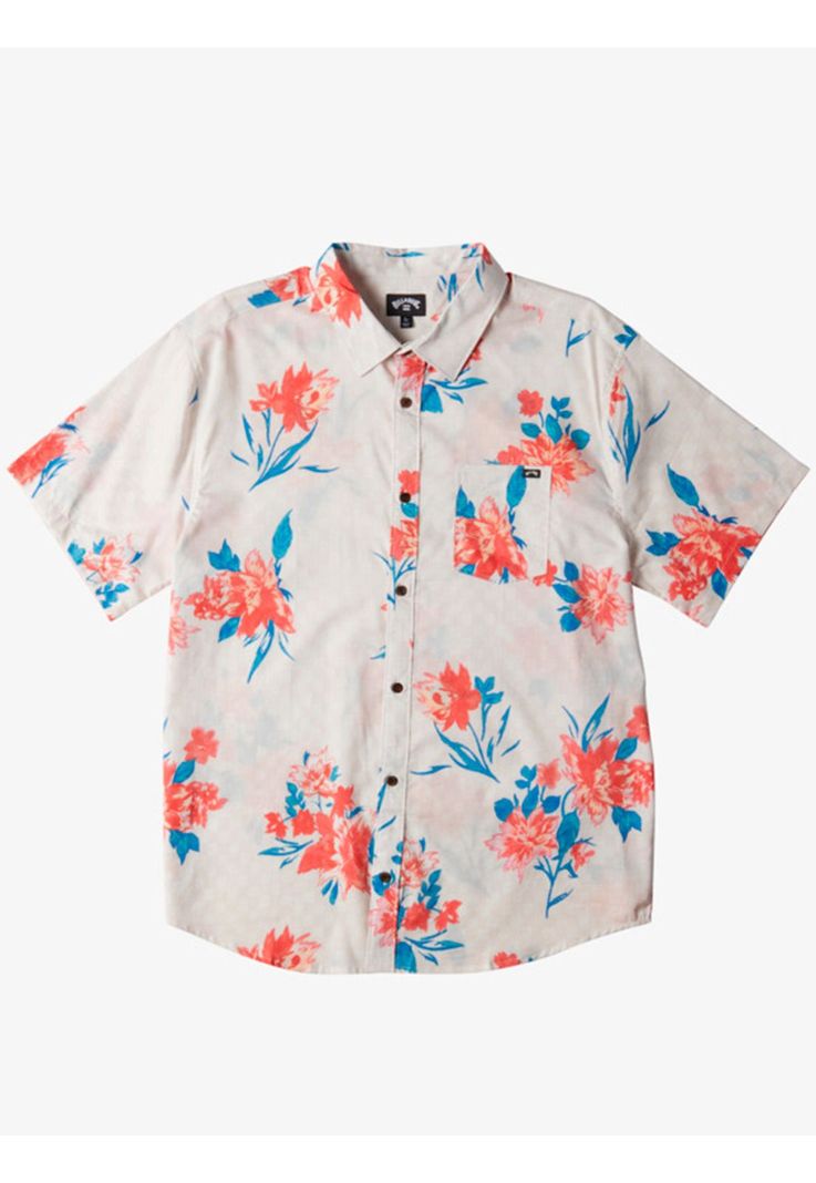 Camisa Hombre Sundays Flower Blanca-5
