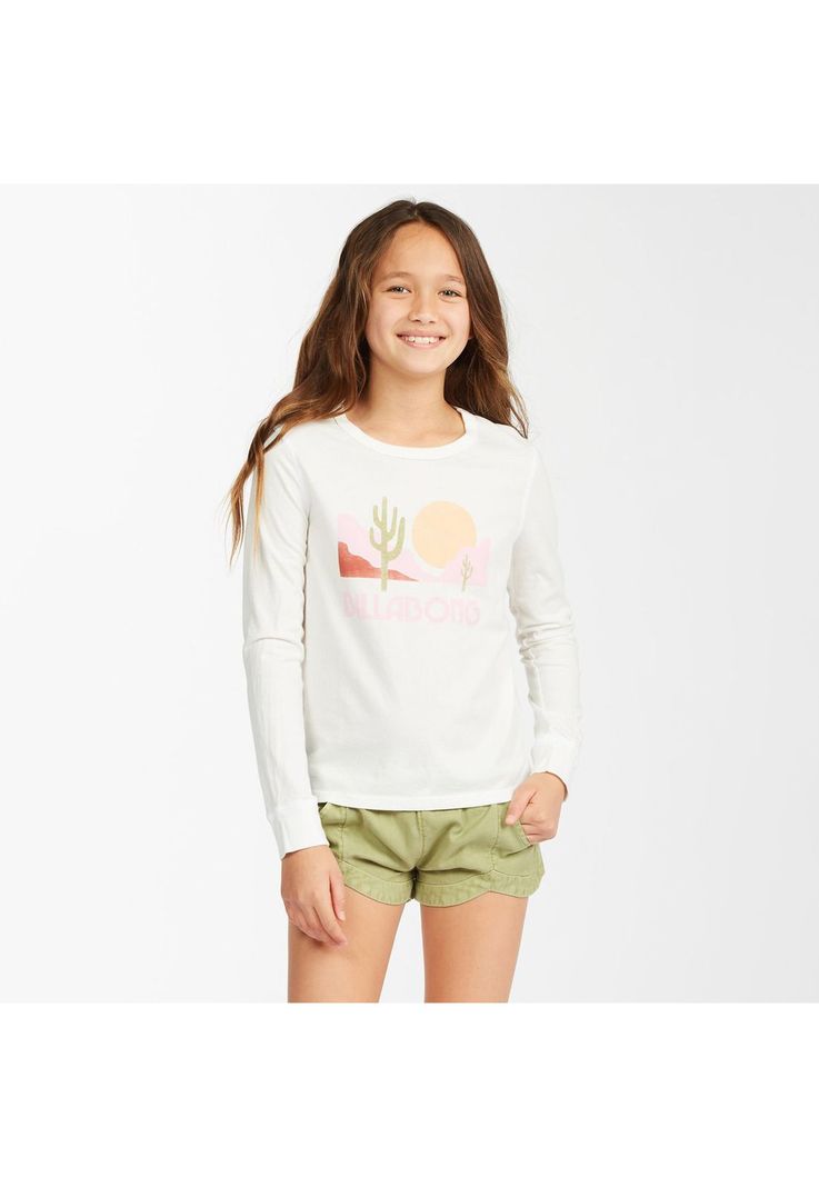 Polera M/L Niña Follow Your Hea G Te Blanco-0