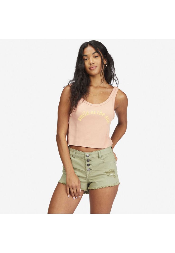 Short Mujer Buttoned Up J Dnst Verde-0
