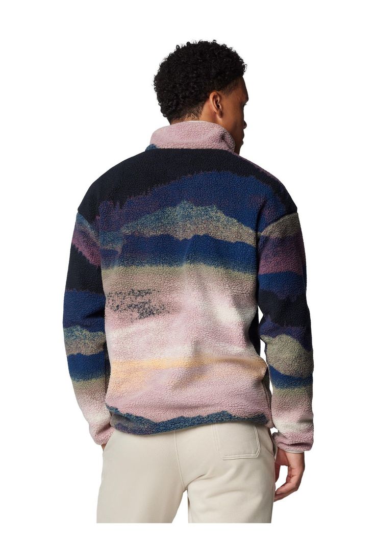 Polar Hombre Helvetia Snap Fleece Azul-4