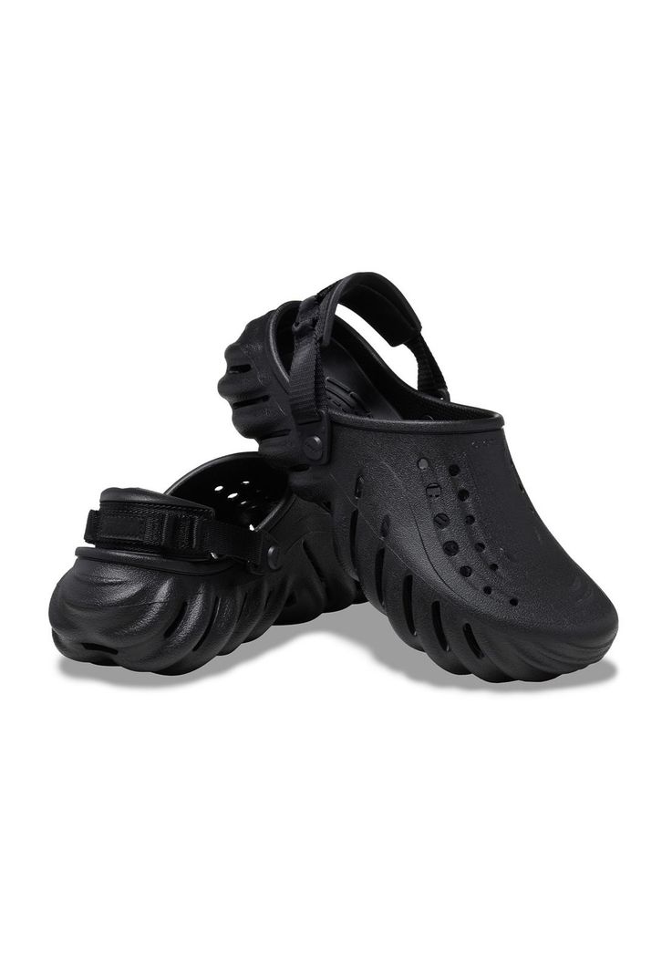 Zueco Crocs Hombre Echo Clog Negro-3