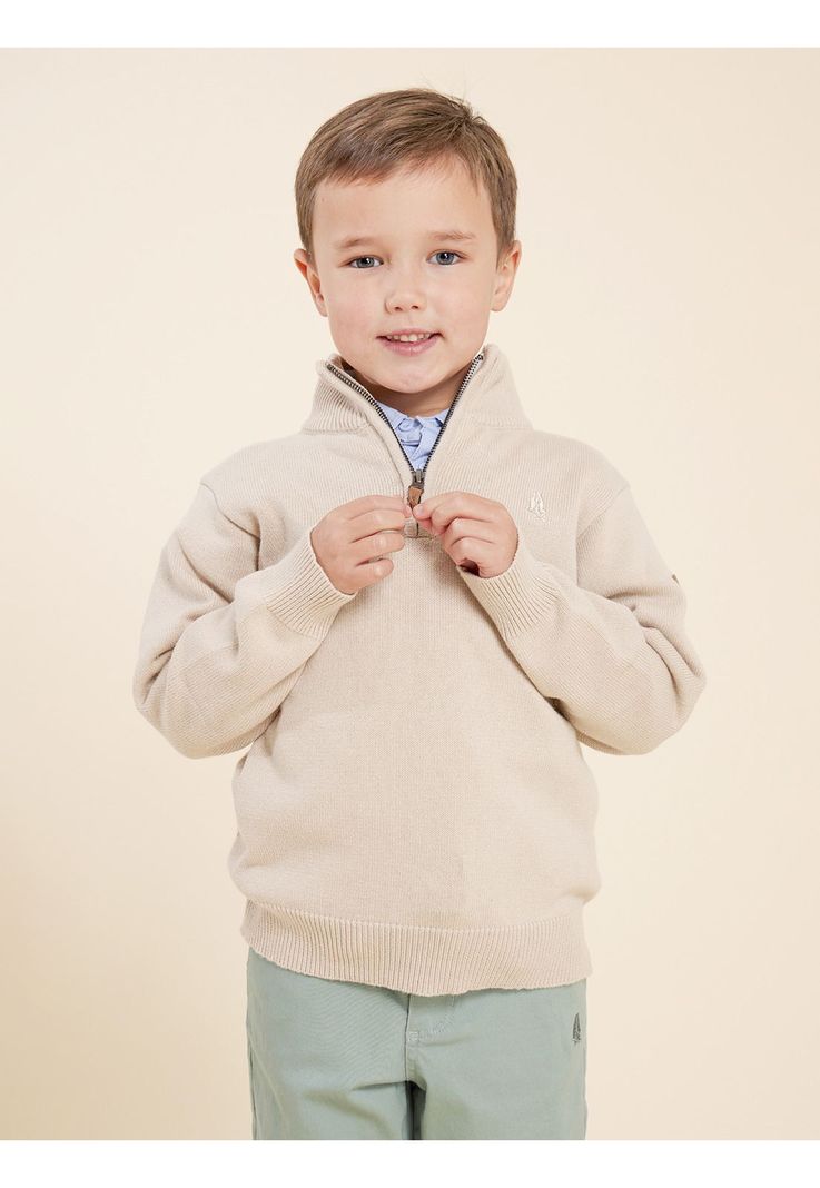 Chaleco Niño Lucas Crema-3