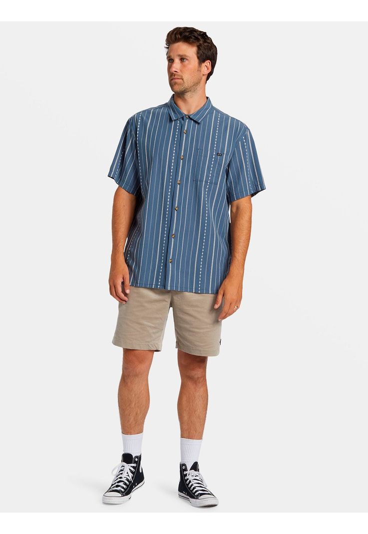 Camisa Hombre Sundays Jacquard Azul-0