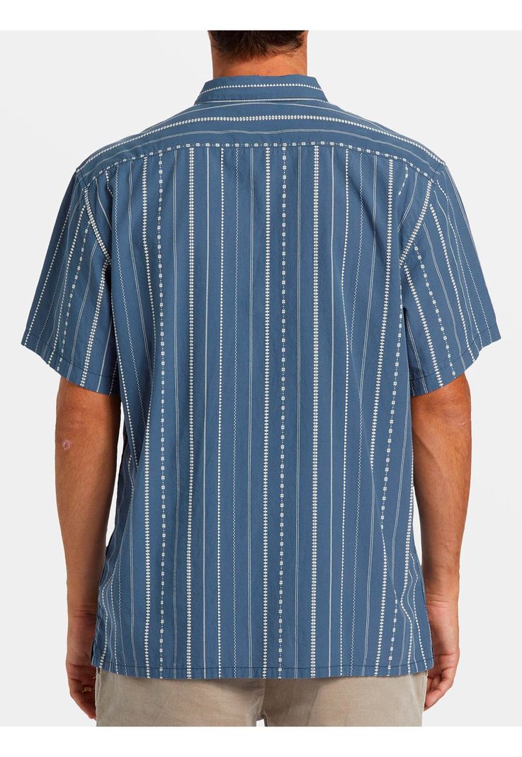 Camisa Hombre Sundays Jacquard Azul-3