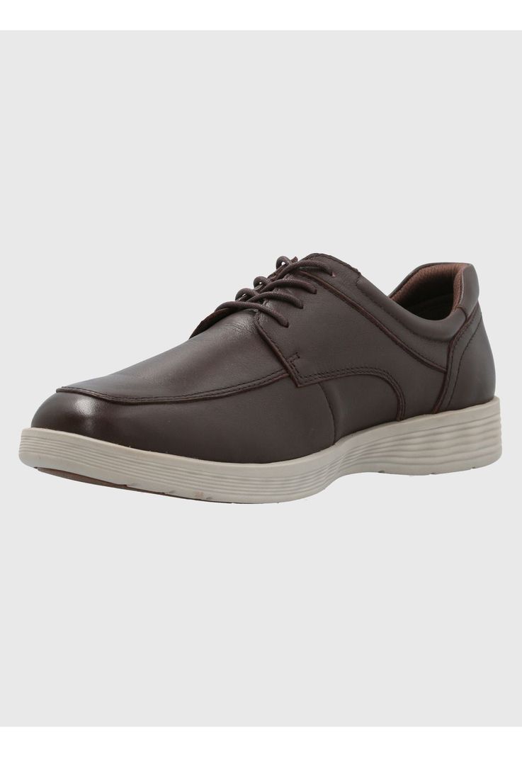 Zapato Cuero Hombre Spinal Center Café-5