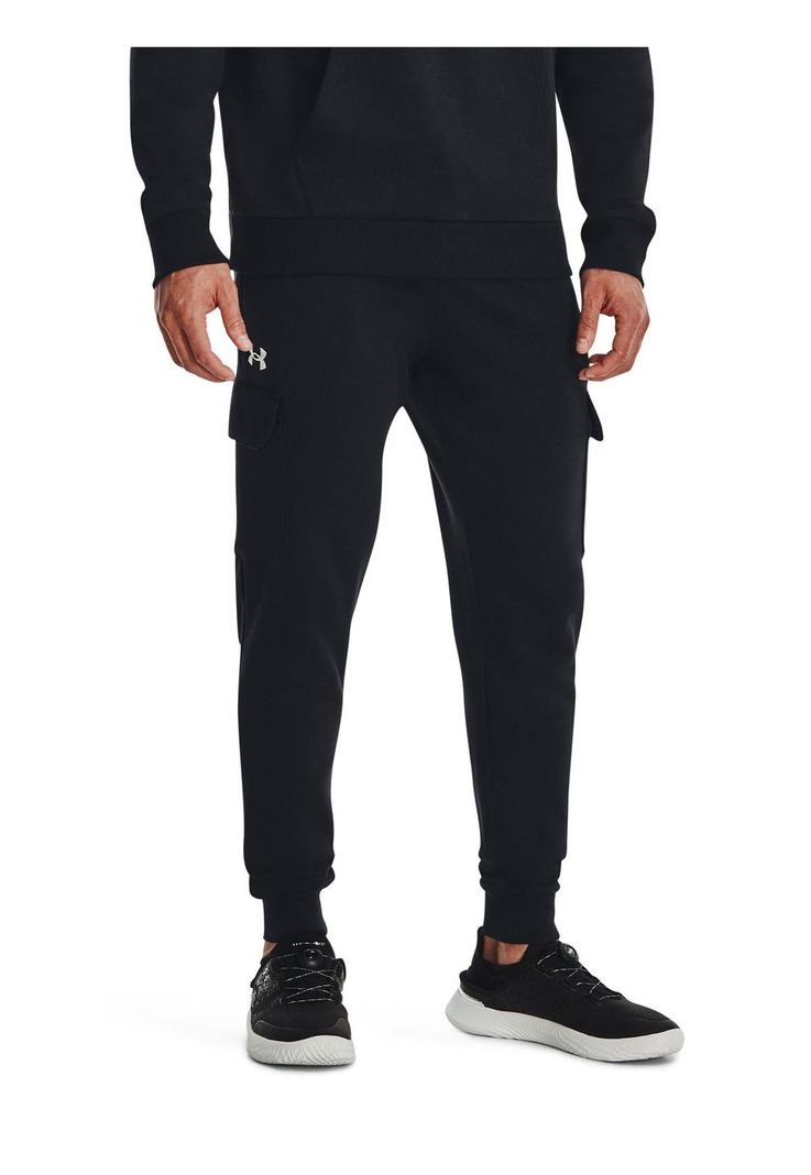 Joggers cargo UA Rival para hombre Negro-3