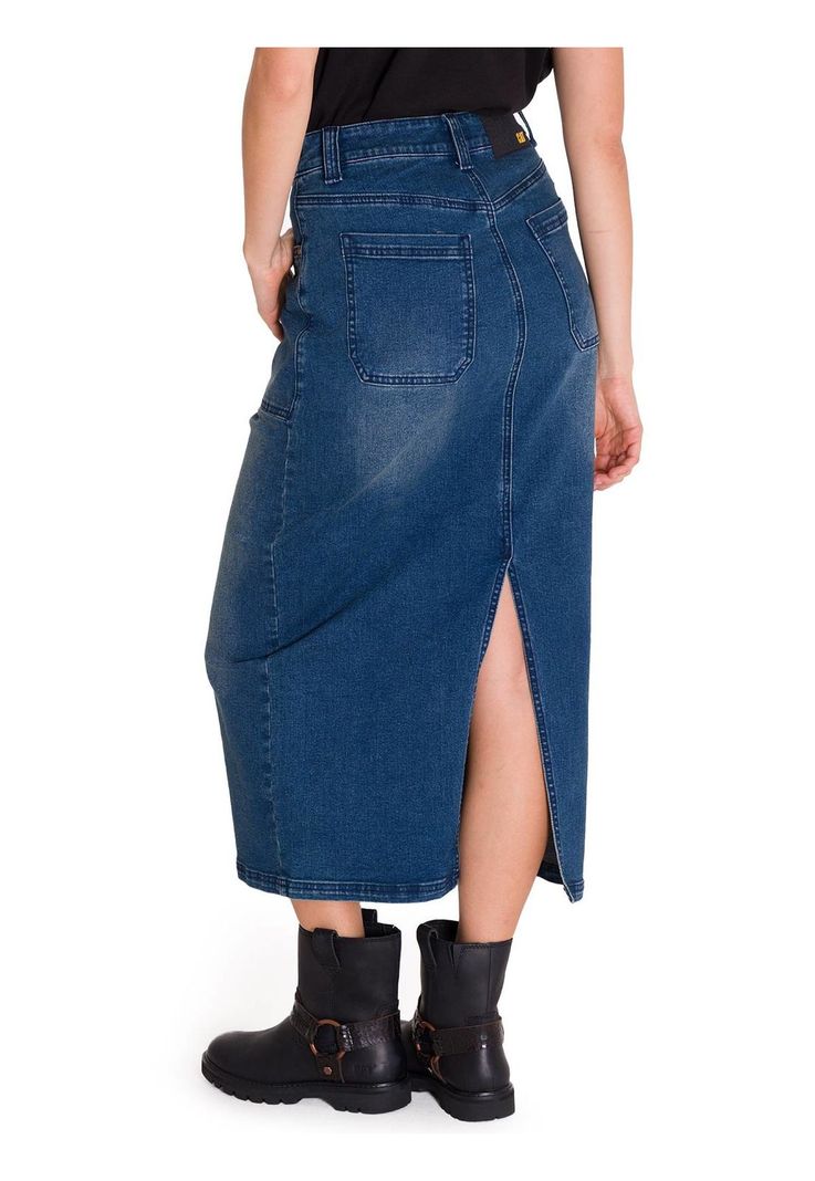 Falda Casual Carpenter Maxi Mujer Denim-3
