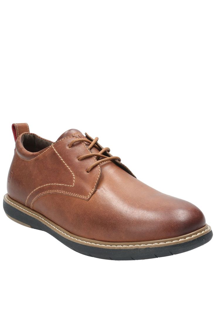 Zapato Cuero Hombre Bolo Café-0