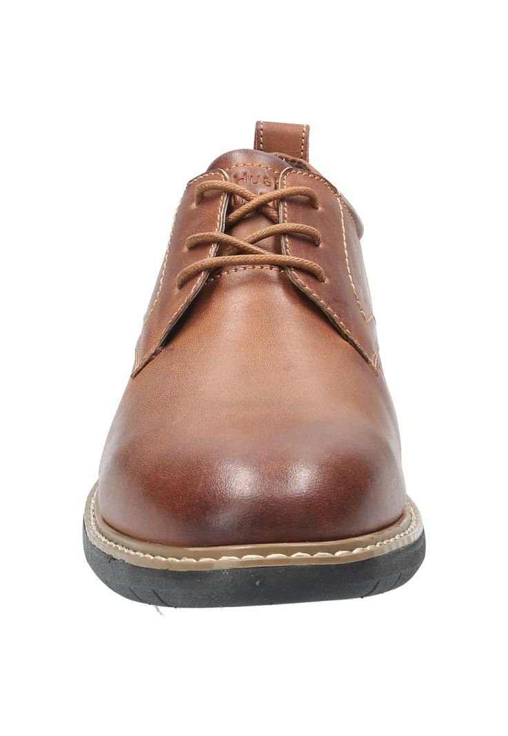 Zapato Cuero Hombre Bolo Café-3