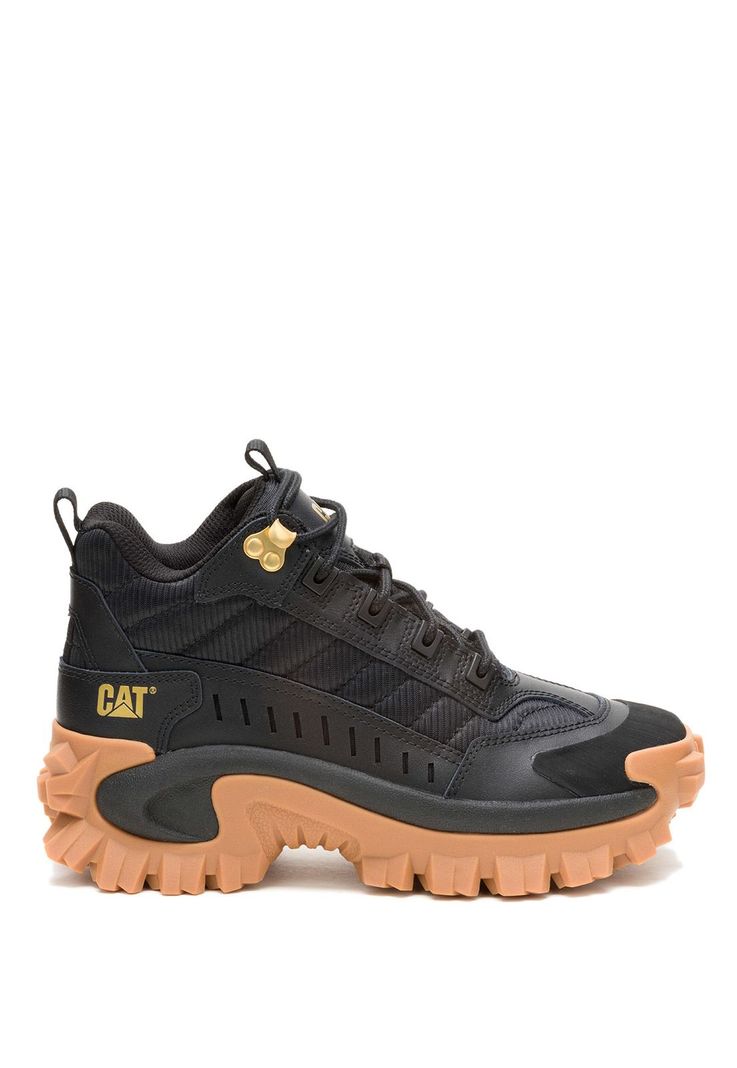 Zapatilla Con Caña Cuero Mujer Intruder Mid Negro-1