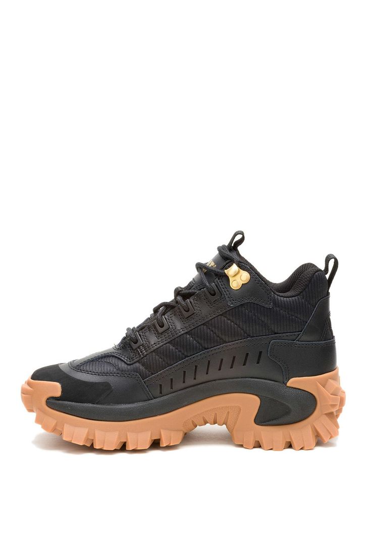 Zapatilla Con Caña Cuero Mujer Intruder Mid Negro-3