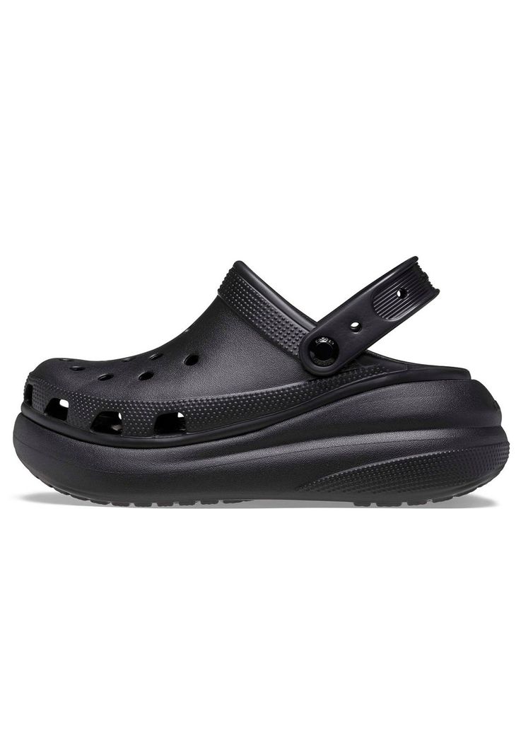 Zueco Crocs Mujer Crush Clog Negro-1