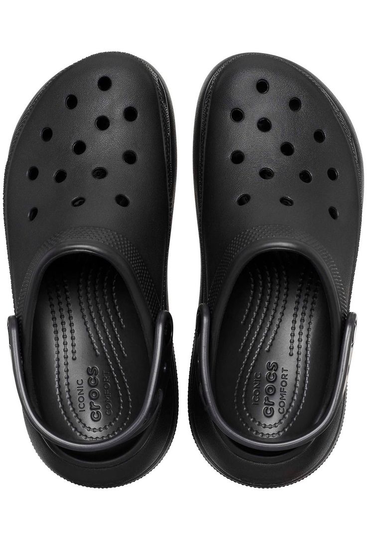 Zueco Crocs Mujer Crush Clog Negro-4