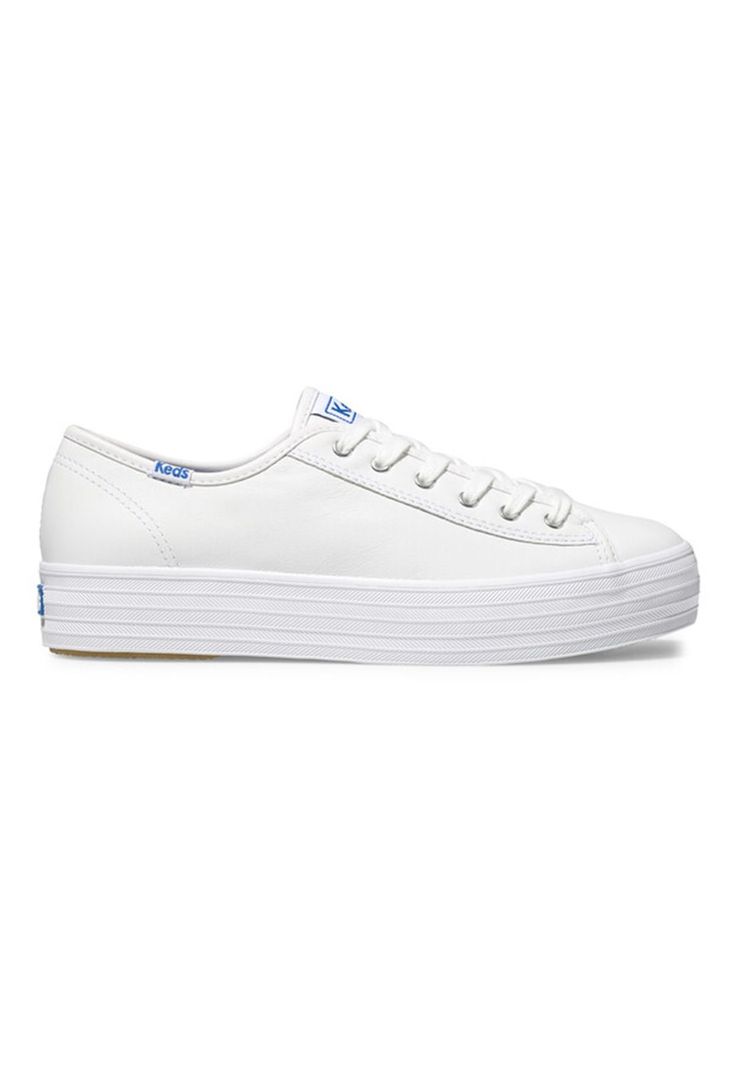 Zapatilla Cuero Blanca Mujer Triple Kick -0