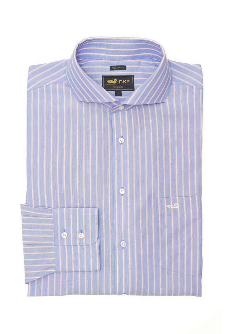Camisa Libre De Arrugas Hombre WF Azul-0