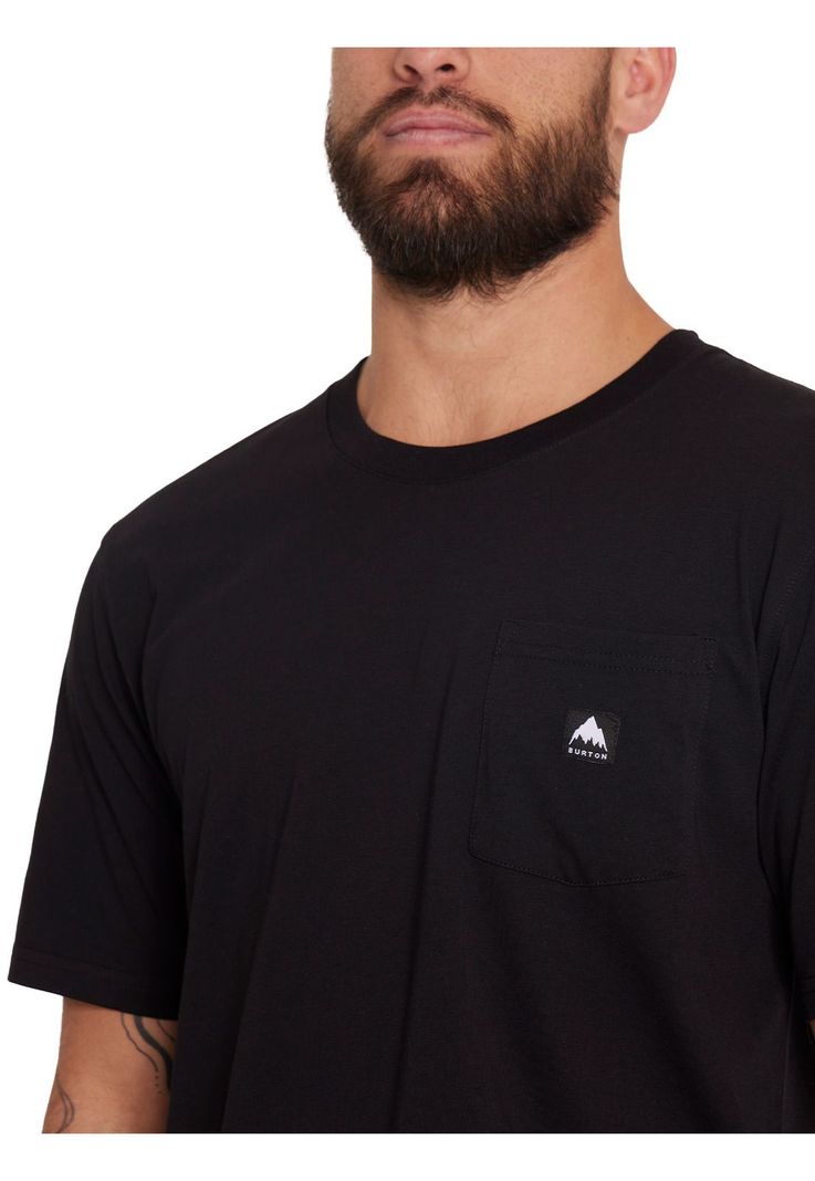 Polera Manga Corta Hombre Negro-4