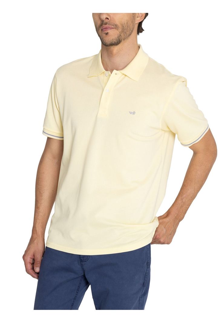 Polera Algodón Org Amarillo Mitchell Hombre -5