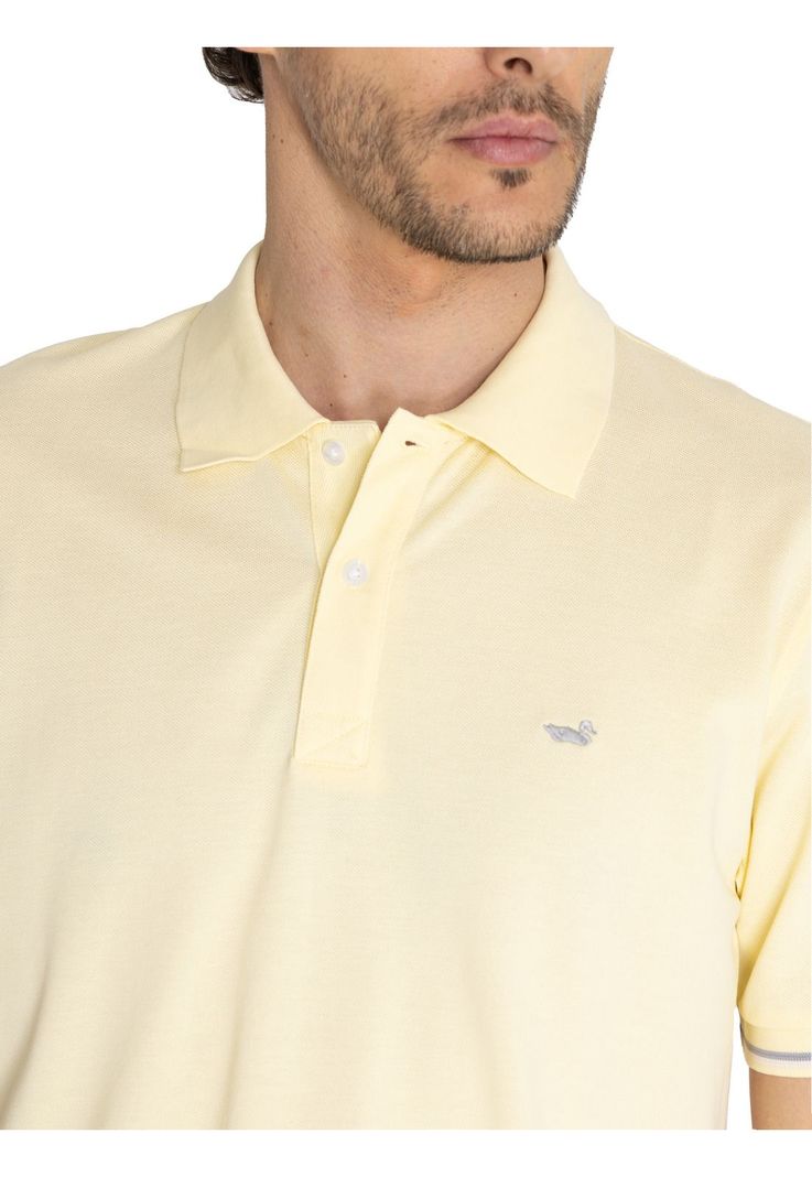 Polera Algodón Org Amarillo Mitchell Hombre -6