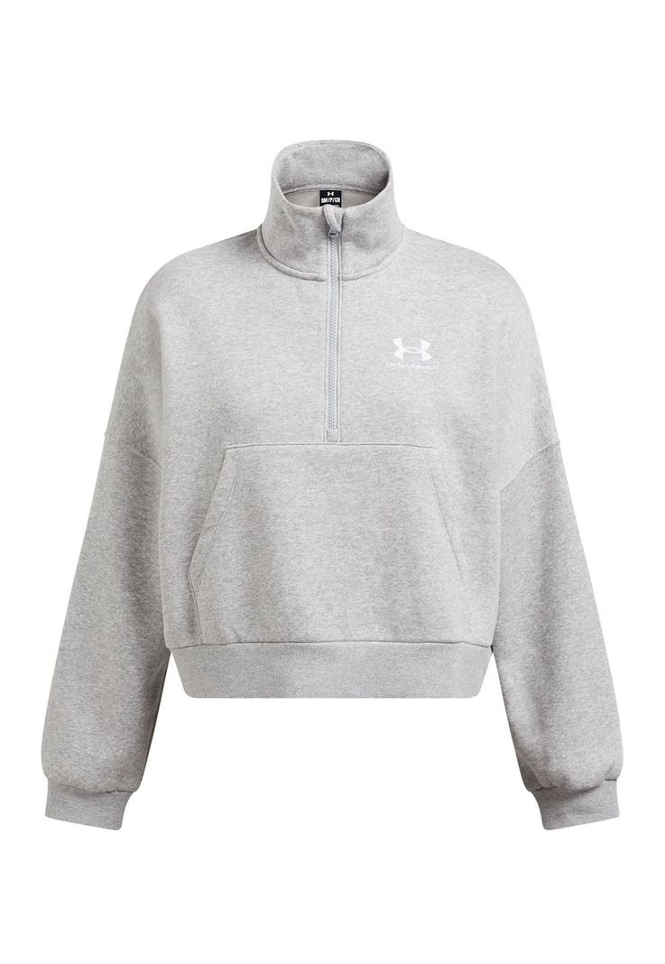 Polerón Oversize UA Icon para mujer Gris-0