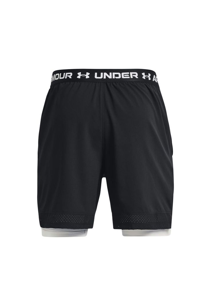 Shorts 2 en 1 UA Vanish para hombre Negro-1