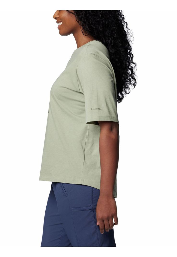 Polera Mujer North Cascades Relaxed Verde-1