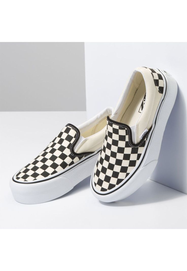 Zapatilla Unisex Slip-On Stackform Checker Black-5