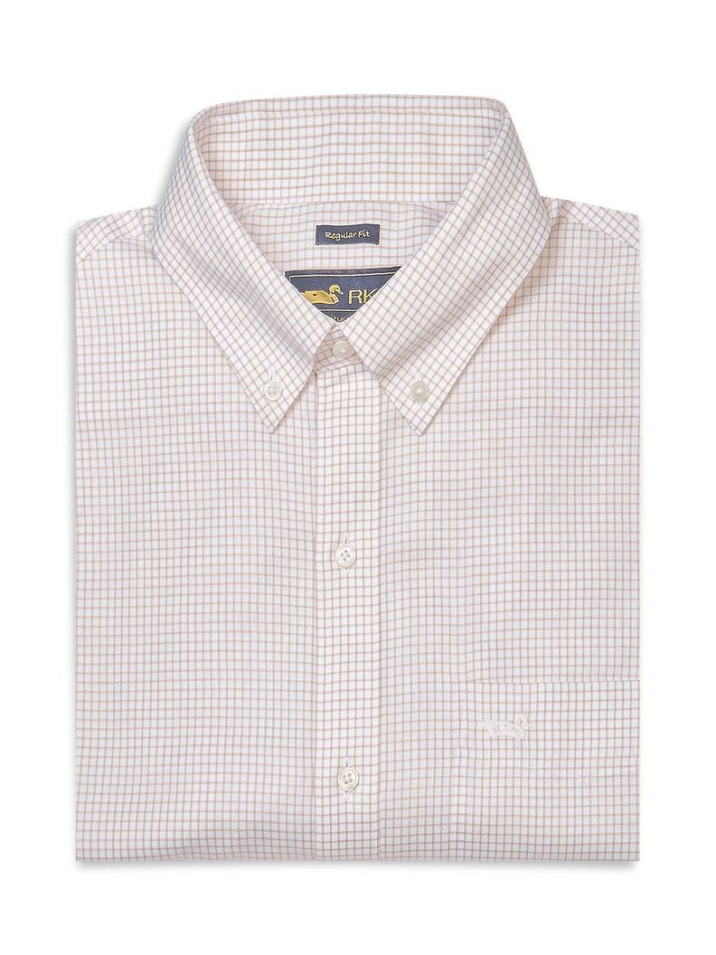 Camisa Cuello Button-Down Hombre Wf Rojo
