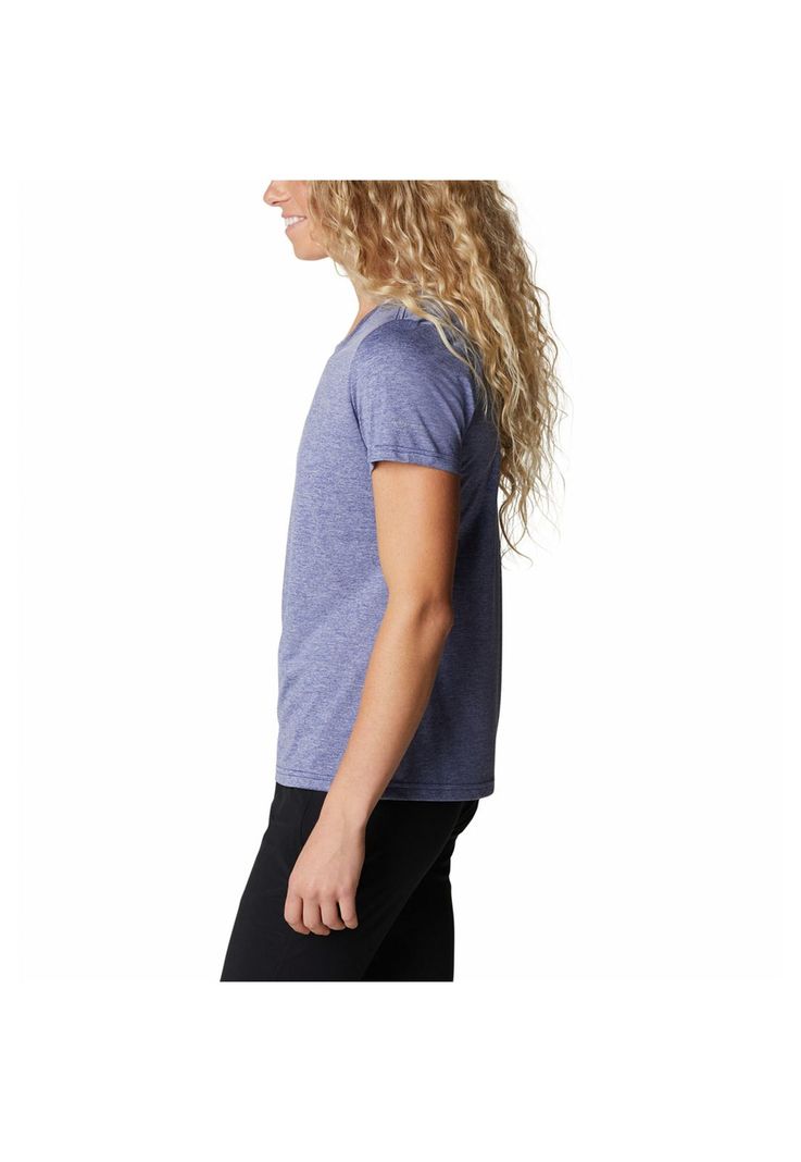 Polo Mujer Hike Ss Azul-1