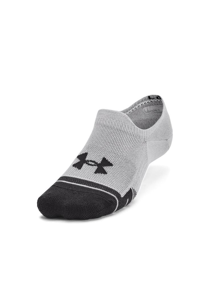 Pack 3 Calcetines ultrabajos Gris UA Perf-0