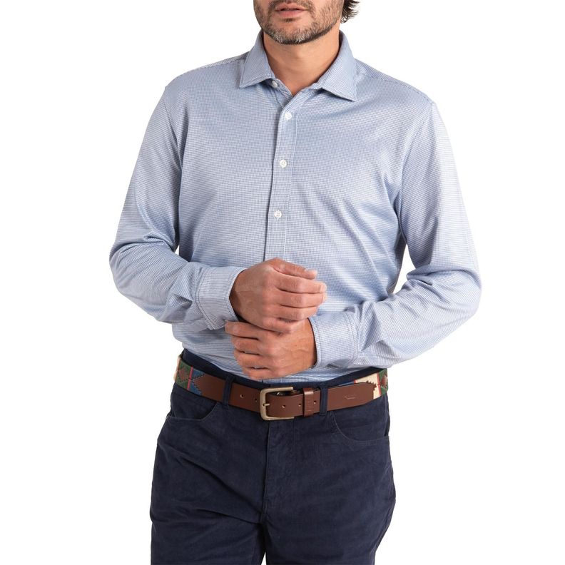 Camisa Hombre Soft Celeste