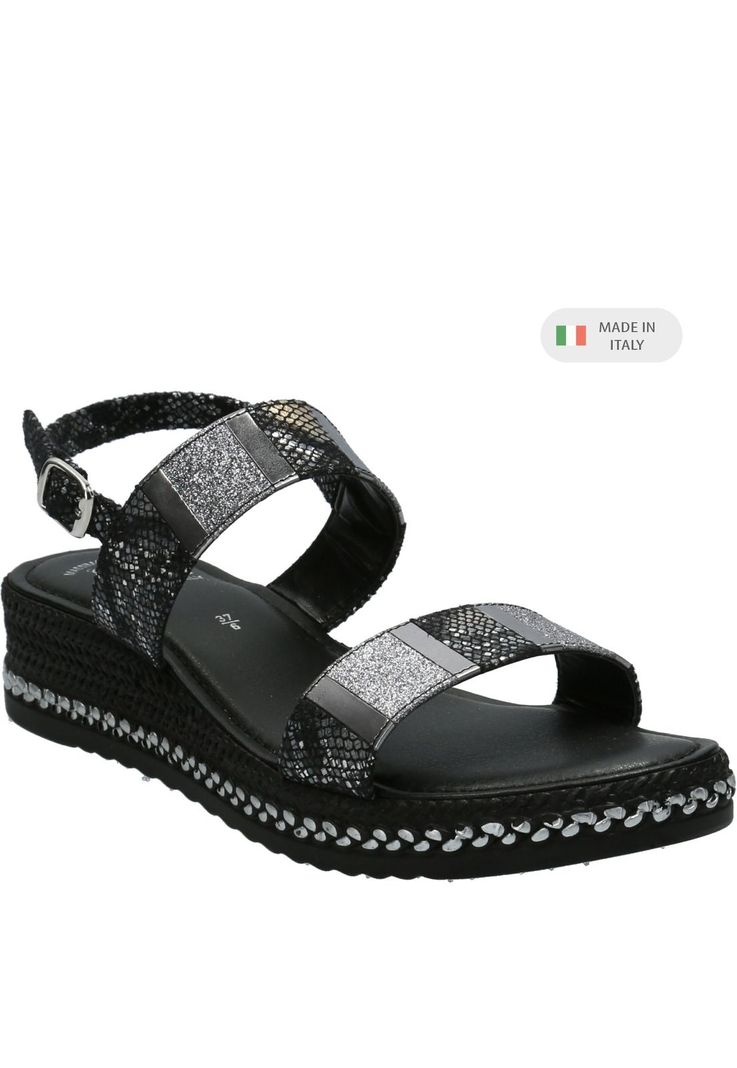 Sandalia Mujer Geo Negro-0